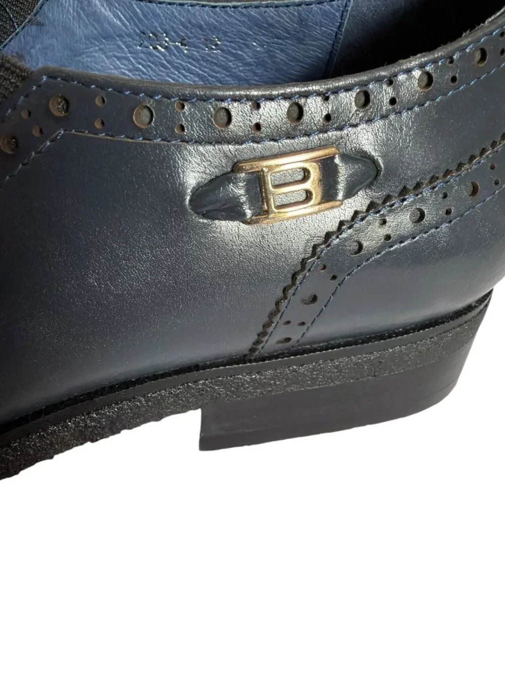British Collection Mens Gray Leather Tassel Loafers 12 M/W With Brogue Detailing